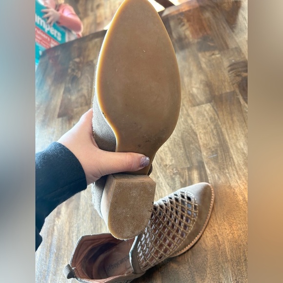 Jeffrey Campbell Taggart Suede Ankle Booties Size 7.5 - Picture 8 of 10